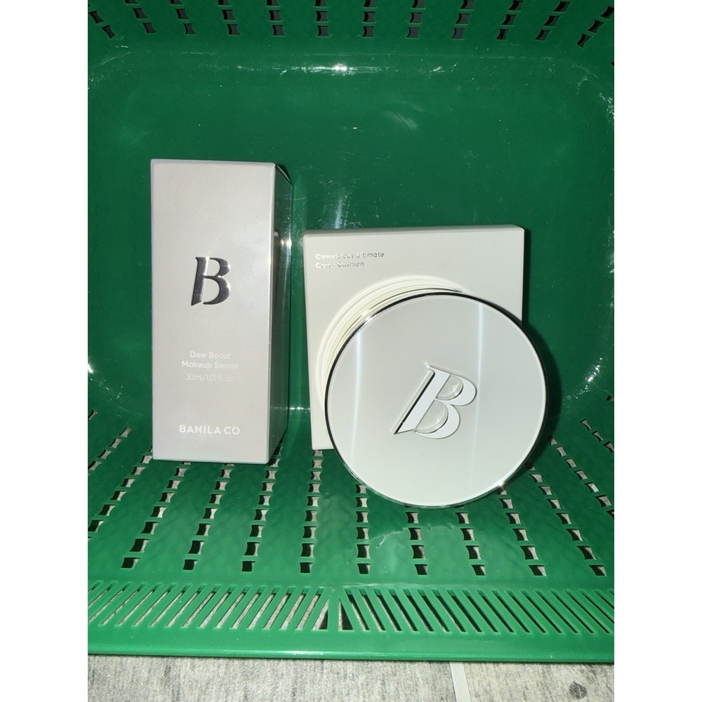 Banila Co Dew Boost Makeup Serum And Ultimate Cover Cushion Makeup 21C rose New